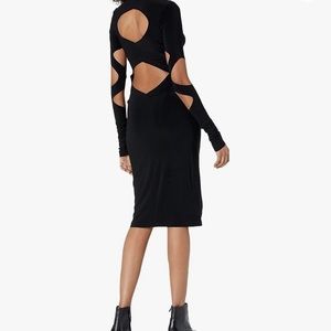 Norma Kamali Cutout dress with long sleeves